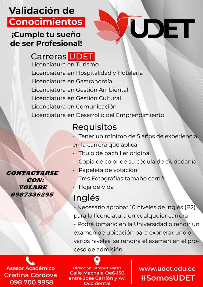 NUEVO CONVENIO DE PARTICIPACIÓN VOLARE - FSPs. - UDET